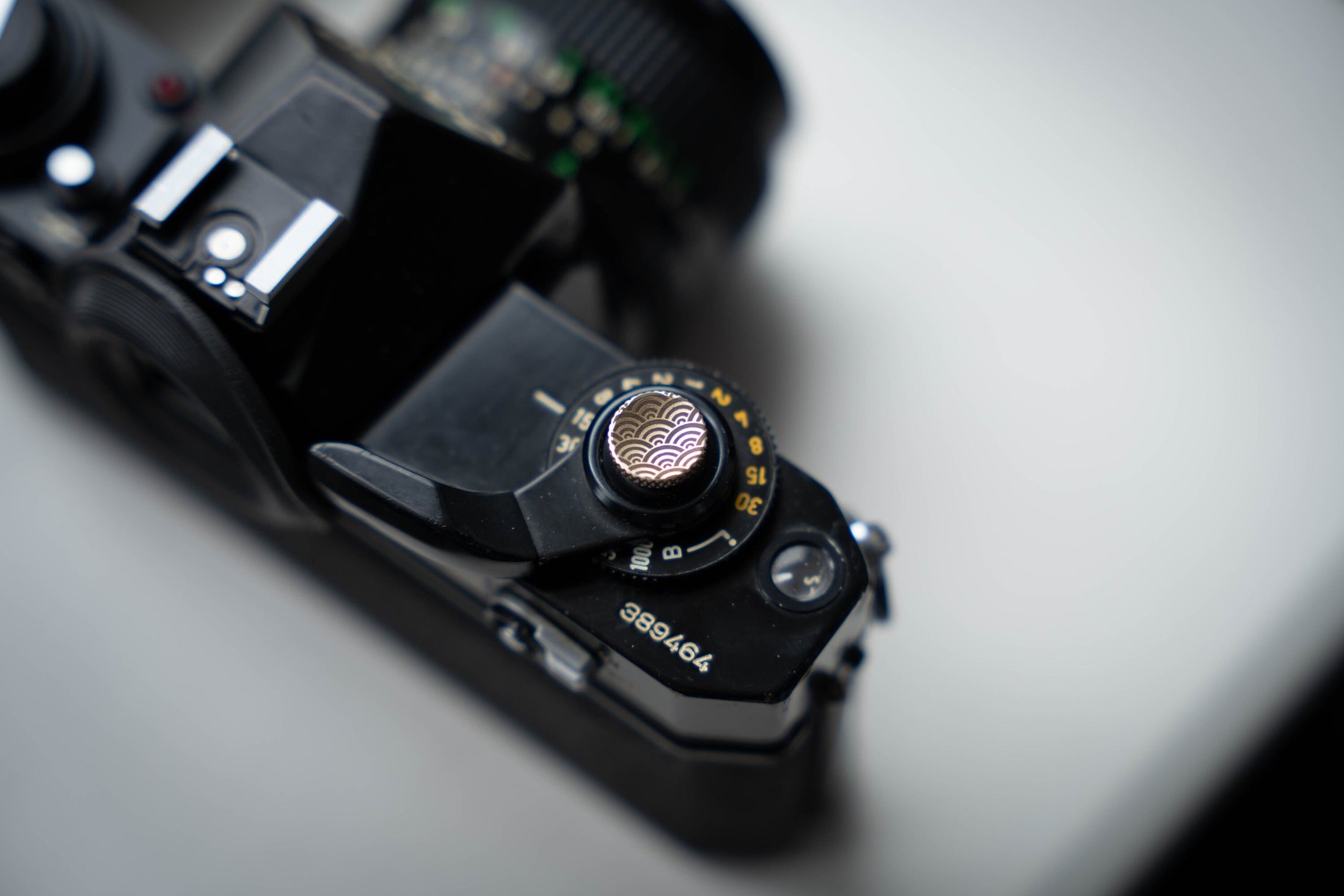 Handmade Engraved Relax Button – Vintage & Modern Camera Accessory