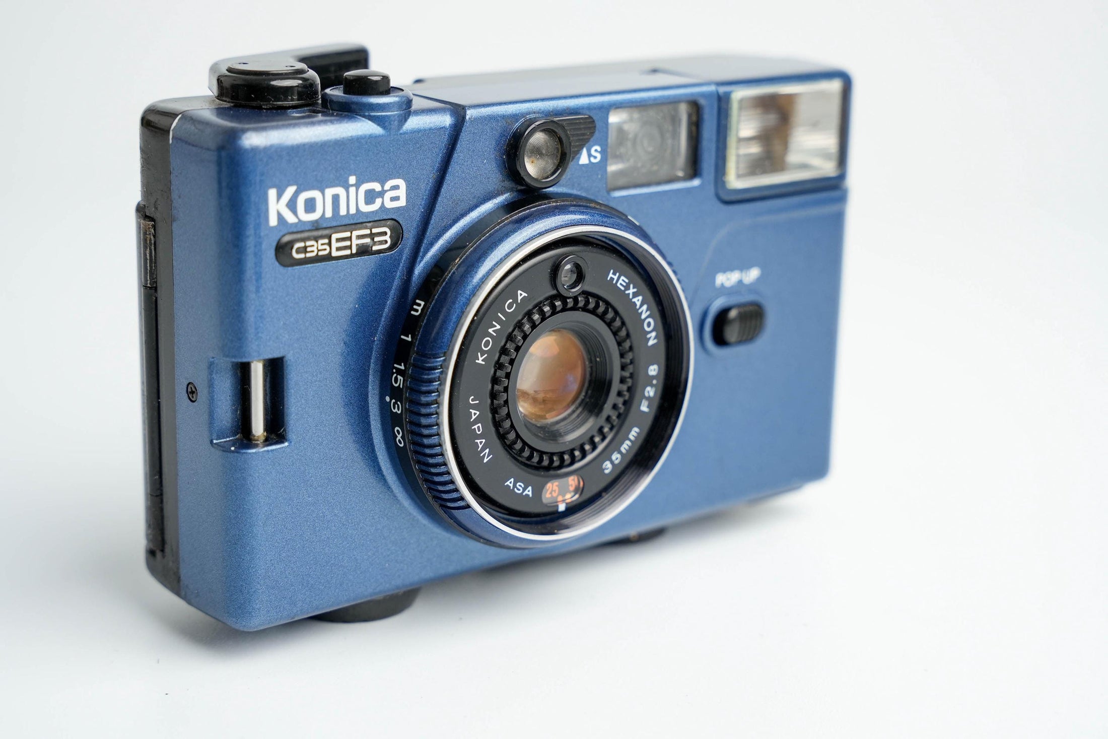 Konica C35 EF3 – Compact 35mm Point & Shoot with Bright Hexanon 35mm f/2.8