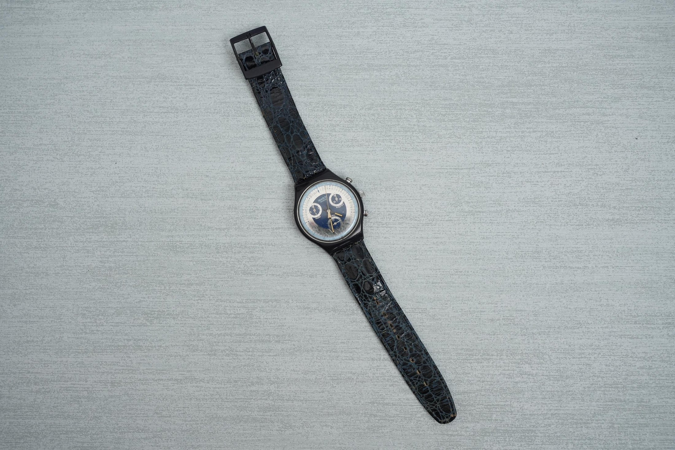 Swatch Chrono "Silver Star" SCN102 – Elegant Vintage Chronograph Watch, 1991