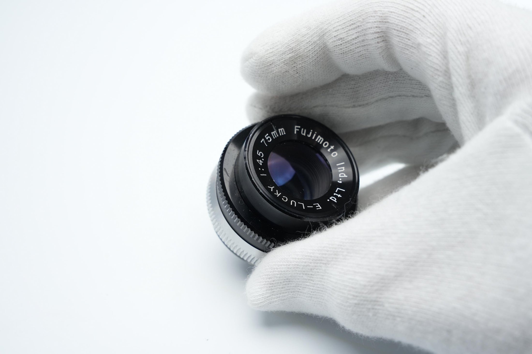 Fujimoto E-Lucky 75mm F4.5 Lens - Vintage Japanese Optics in Excellent Condition