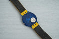 Load image into Gallery viewer, Swatch Scuba 200 "Divine" SDN102 – Vintage Dive Watch 1990 with Yellow Leather Strap
