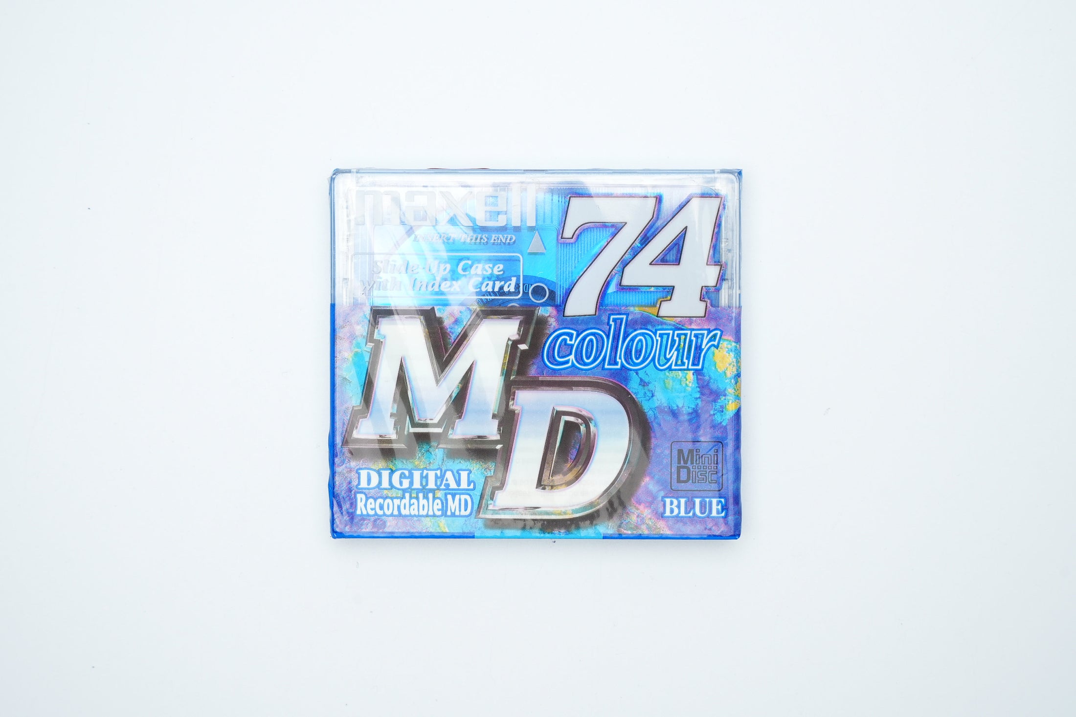 Maxell MiniDisc 74 minutes Blue – Digital Recordable MD New in Packaging – Vintage Audio Storage