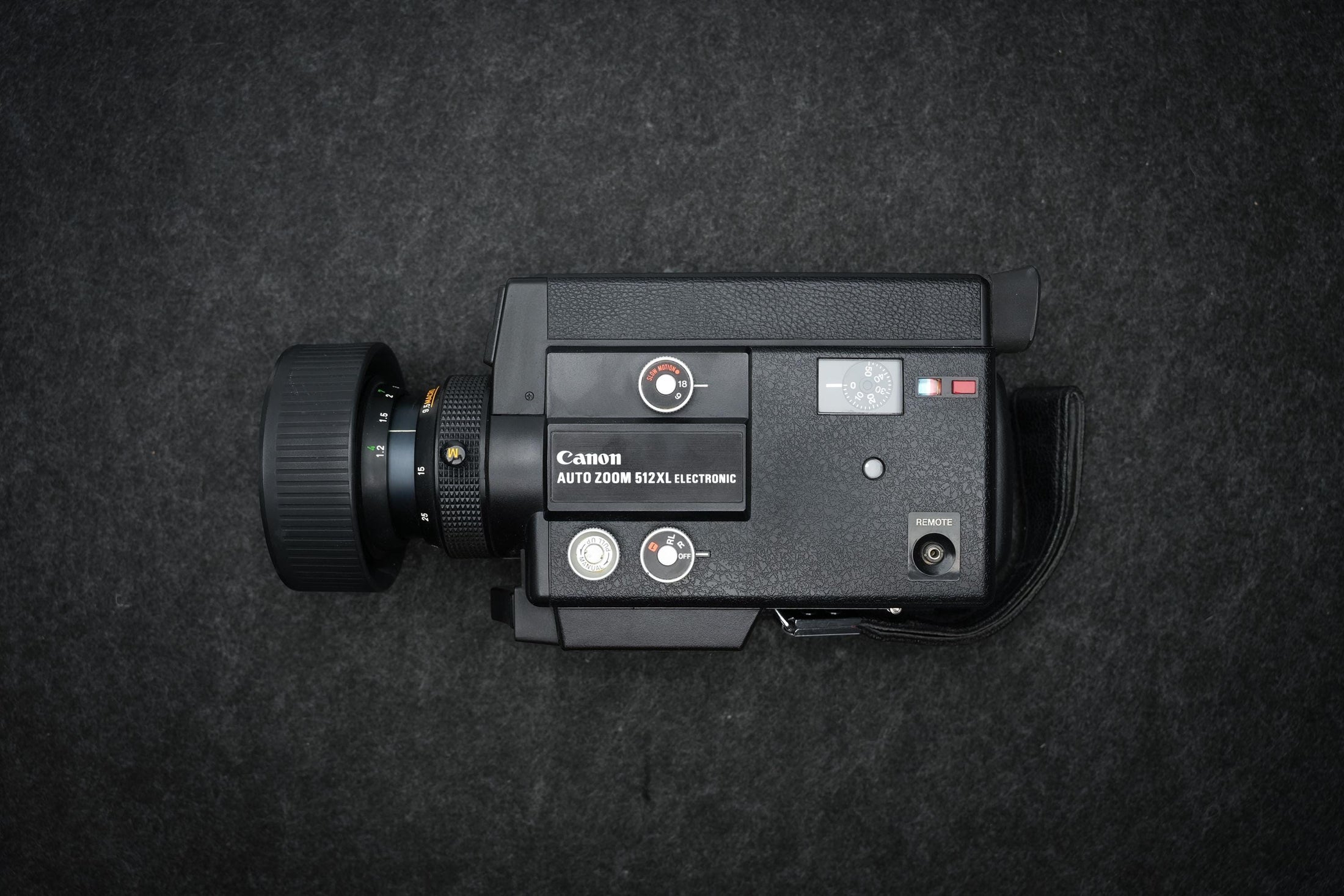 Canon Auto Zoom 512XL Electronic – Super 8 Filmcamera – 1975 – Zwart – XL Systeem – Macro Lens – Voor Filmmakers & Verzamelaars