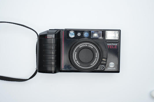 Minolta Auto Focus Tele - Classic Dual-Lens Point-and-Shoot Camera