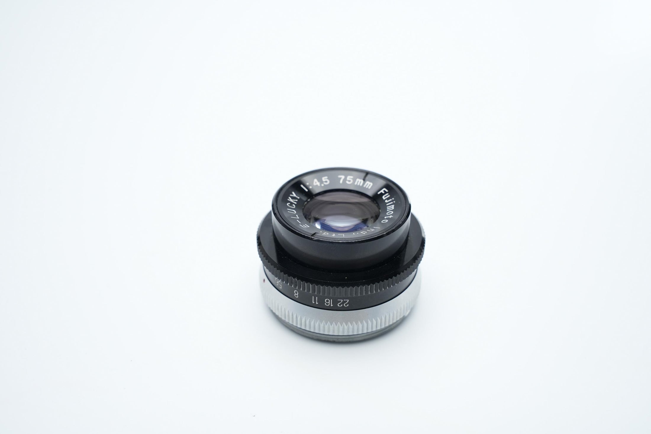 Fujimoto E-Lucky 75mm F4.5 Lens - Vintage Japanese Optics in Excellent Condition