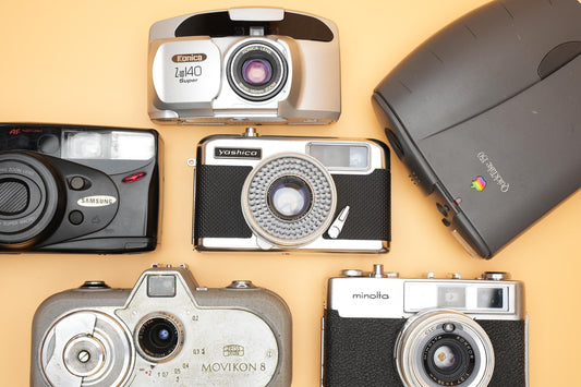Set of 6 Unique Defective Vintage Cameras – Perfect for Retro Decor & Collectors