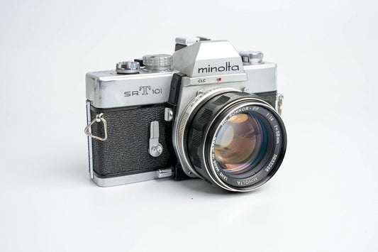 Minolta SRT-101 with Mc Rokkor-PF 58mm f/1.4 – Iconic 35mm SLR in Top Condition