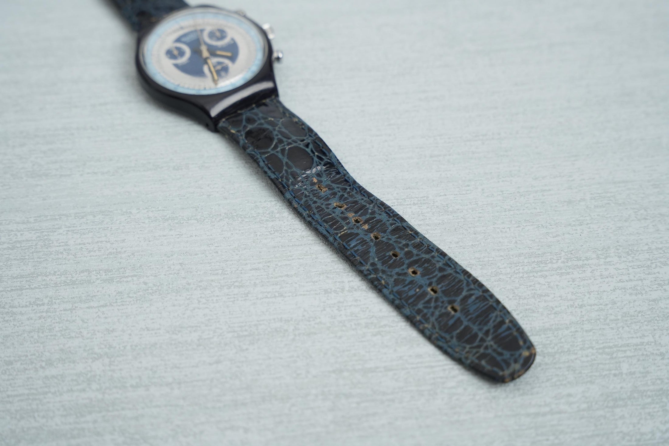 Swatch Chrono "Silver Star" SCN102 – Elegant Vintage Chronograph Watch, 1991