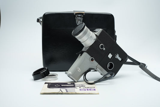 Canon Single 8 518 Vintage Film Camera - Rare Japanese Design from the 60s for Authentic Film Recordings