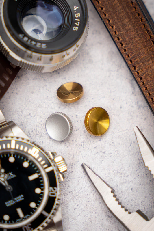 Upgrade your camera with our brass or aluminum shutter button!