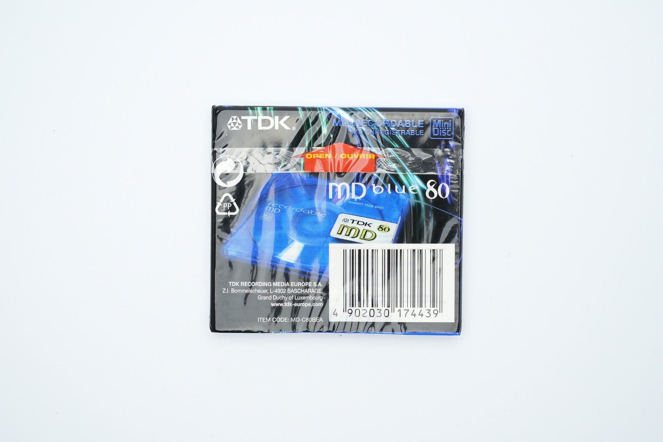 TDK MiniDisc 80 minutes Blue – Recordable MD New in Packaging – Retro Audio Collectible
