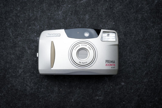Canon Prima Zoom 76 + gratis 35mm film – 35mm point-and-shoot camera – 1999 – nieuw in doos, old stock