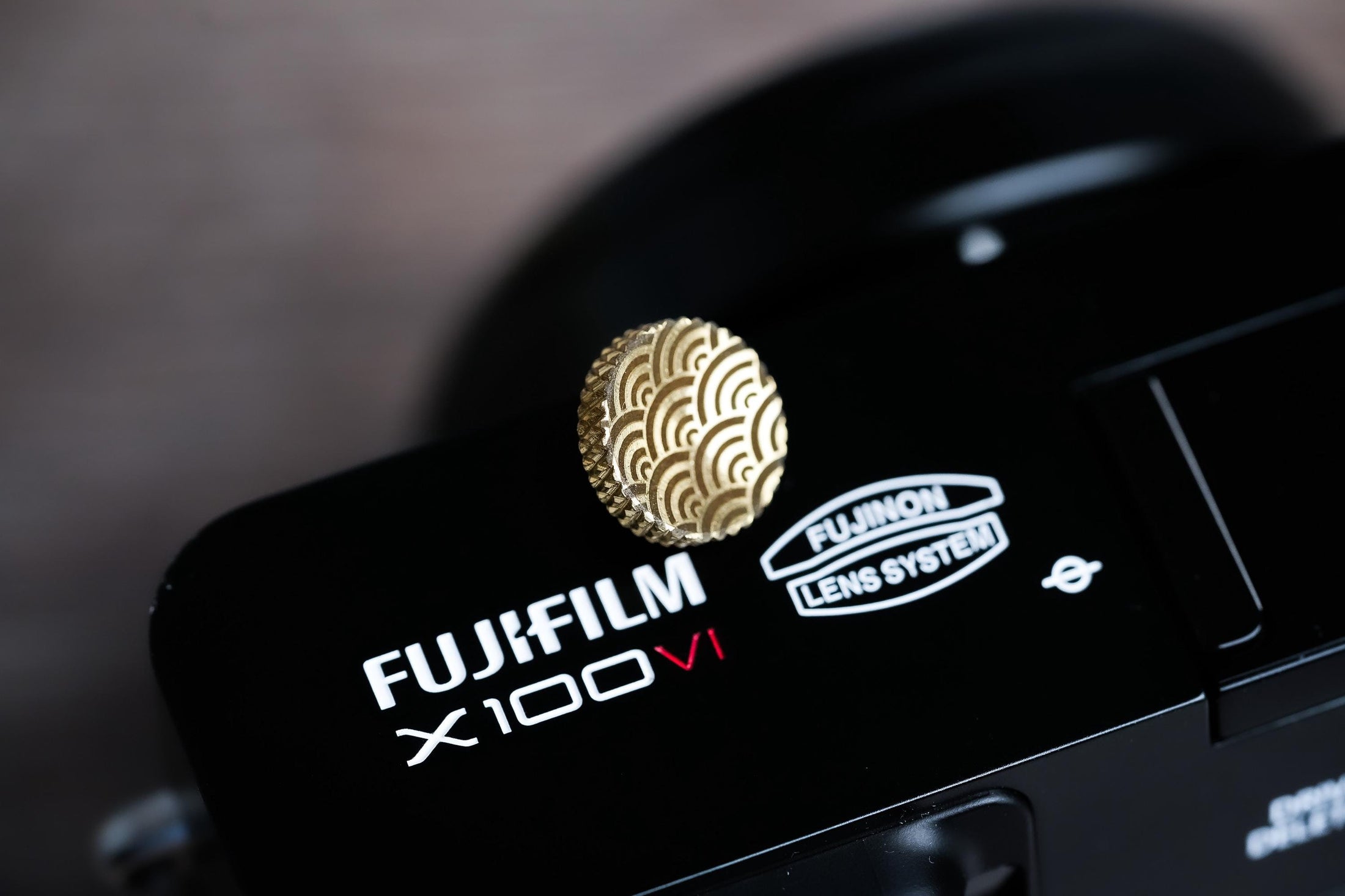 Ontspanknop messing boogpatroon – licht messing – handgemaakt & gelaserd ontwerp