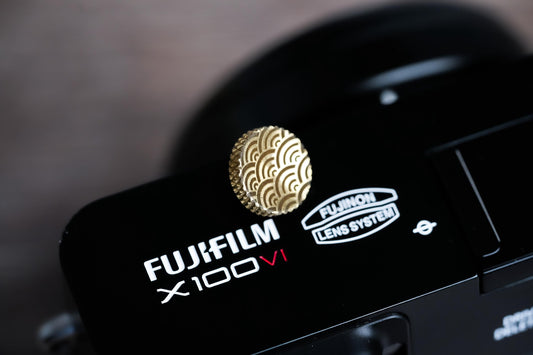 Ontspanknop messing boogpatroon – licht messing – handgemaakt & gelaserd ontwerp