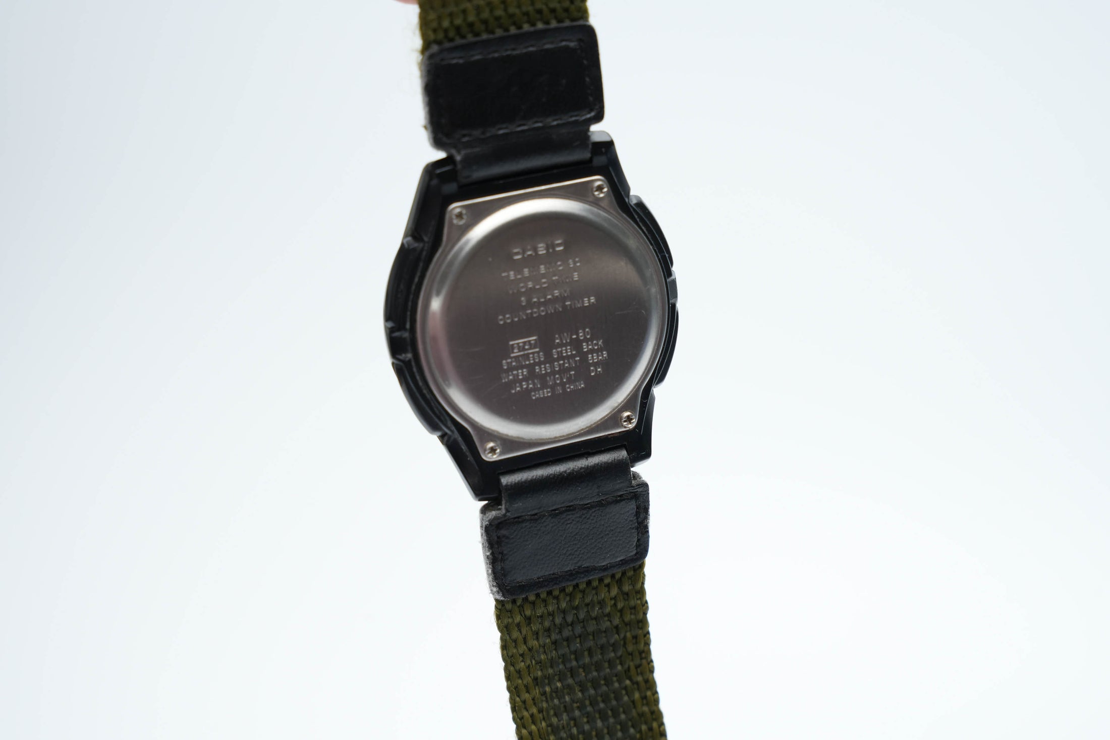 Casio Illuminator AW-80 Unisex Horloge met Groen Nylon Band