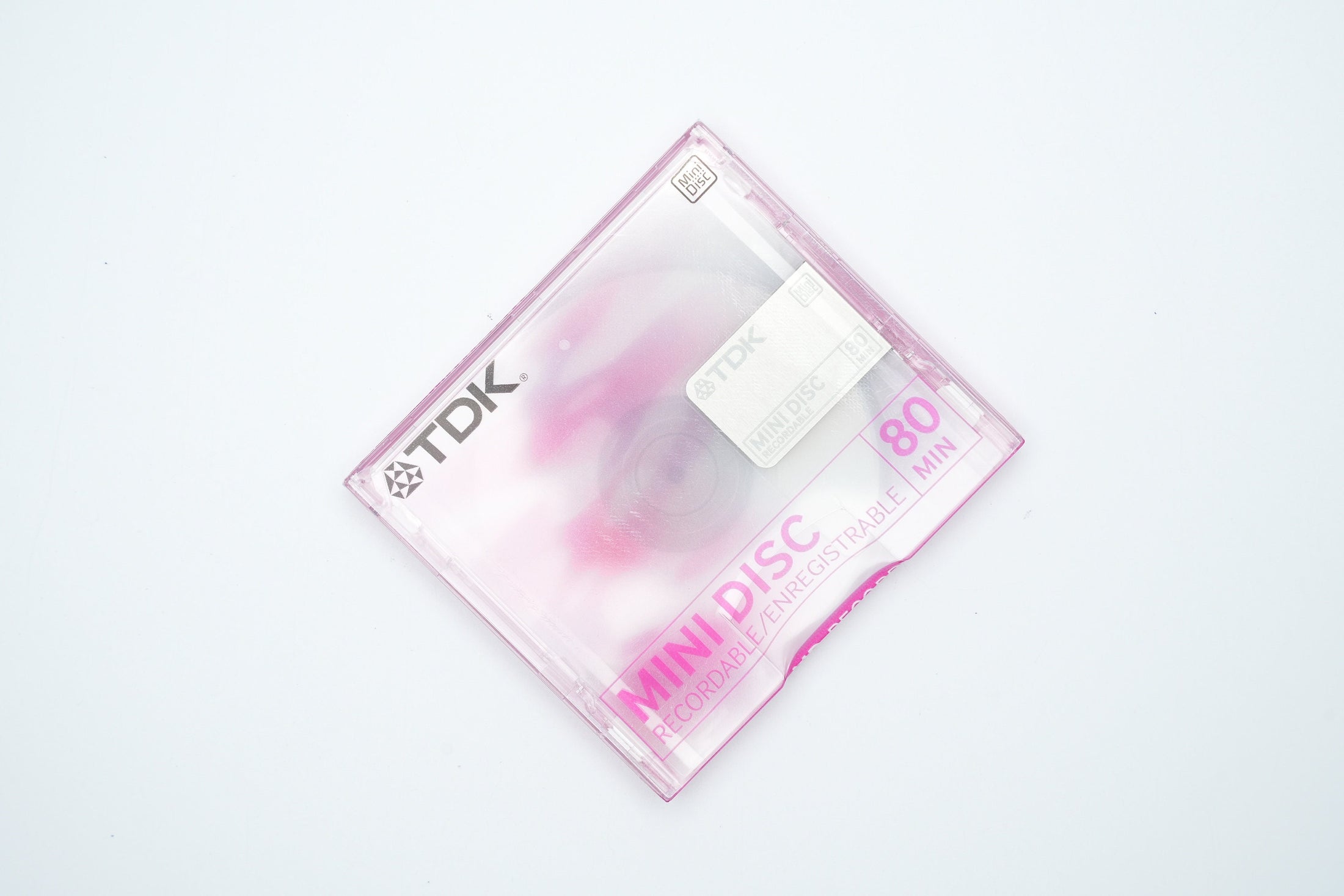 TDK MiniDisc 80 minutes Pink – Recordable MD New in Packaging – Rare Vintage