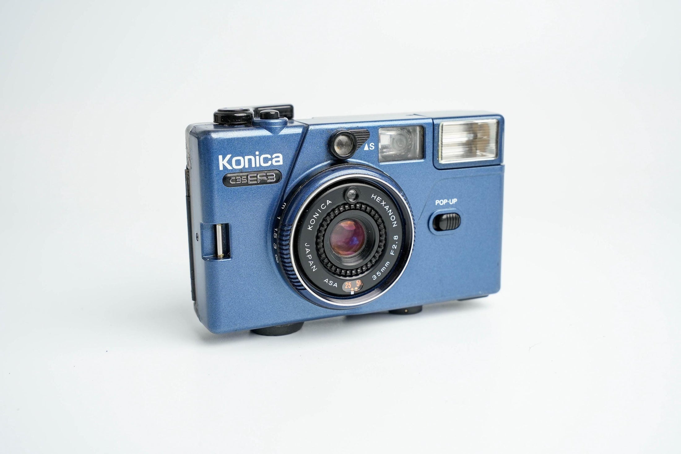 Konica C35 EF3 – Compact 35mm Point & Shoot with Bright Hexanon 35mm f/2.8