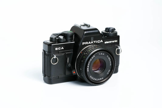 'Praktica BCA + Prakticar 50mm f/2.4 + free 35mm film – Electronic vintage SLR'