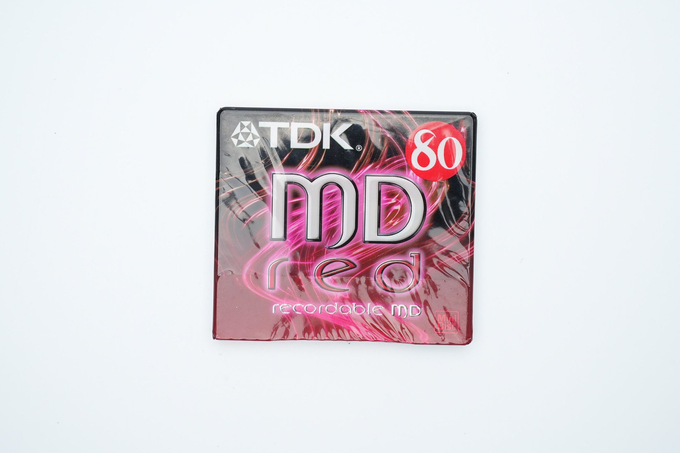 TDK MiniDisc 80 minutes Red – Recordable MD New in Packaging – Retro Collector's Item