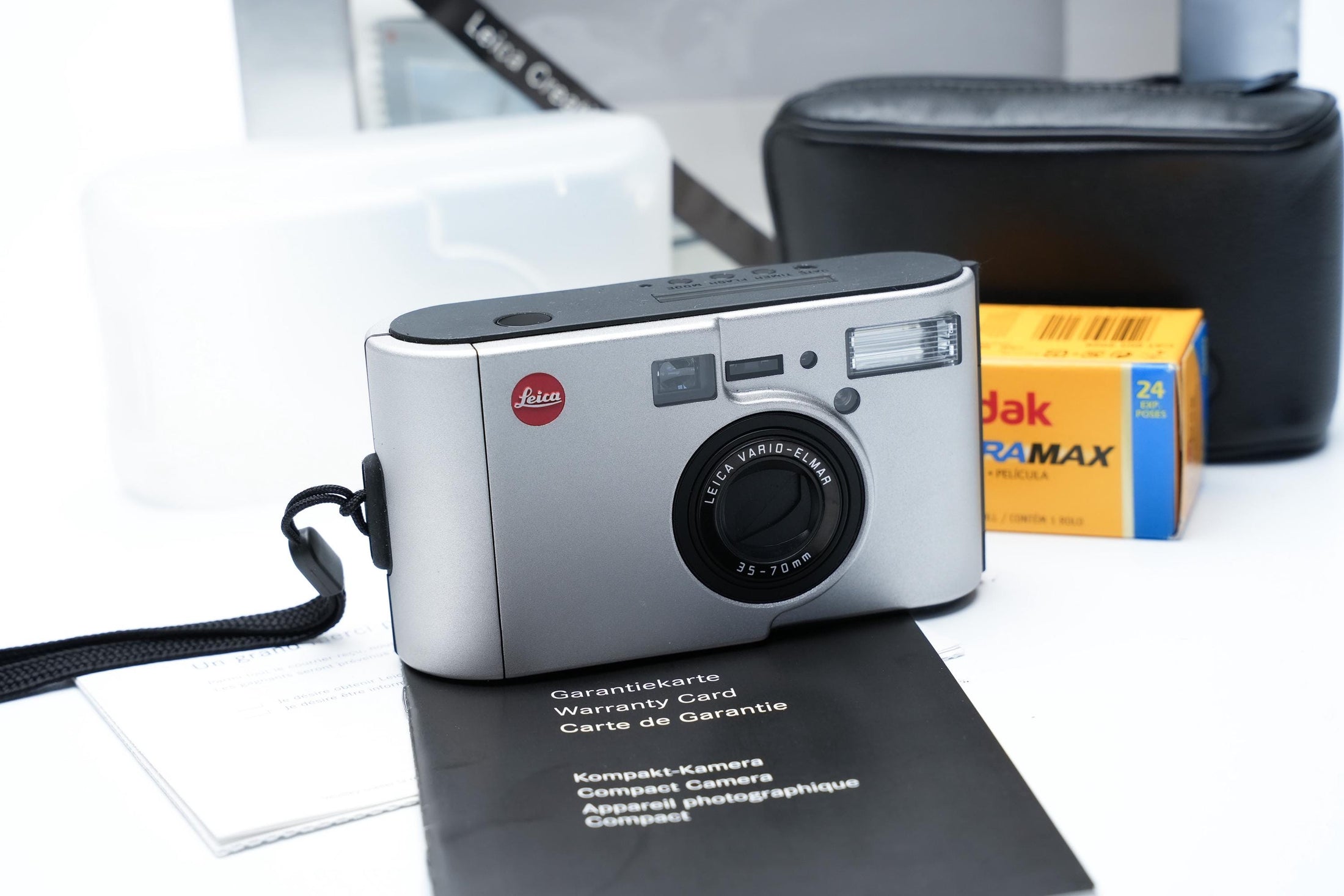 Leica C2 – compactcamera 35mm – Vario-Elmar 35–70mm – zilver – complete set