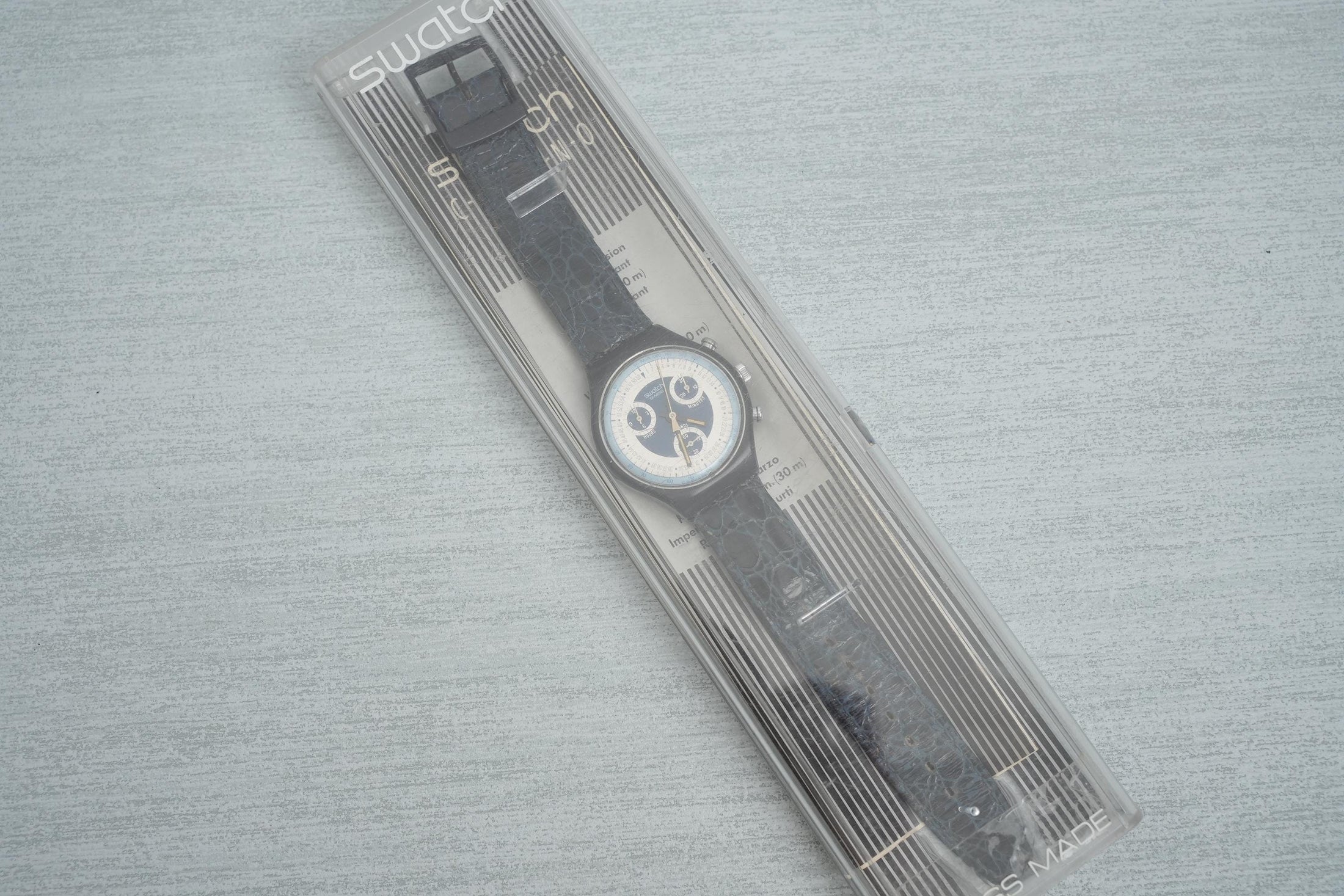 Swatch Chrono "Silver Star" SCN102 – Elegant Vintage Chronograph Watch, 1991
