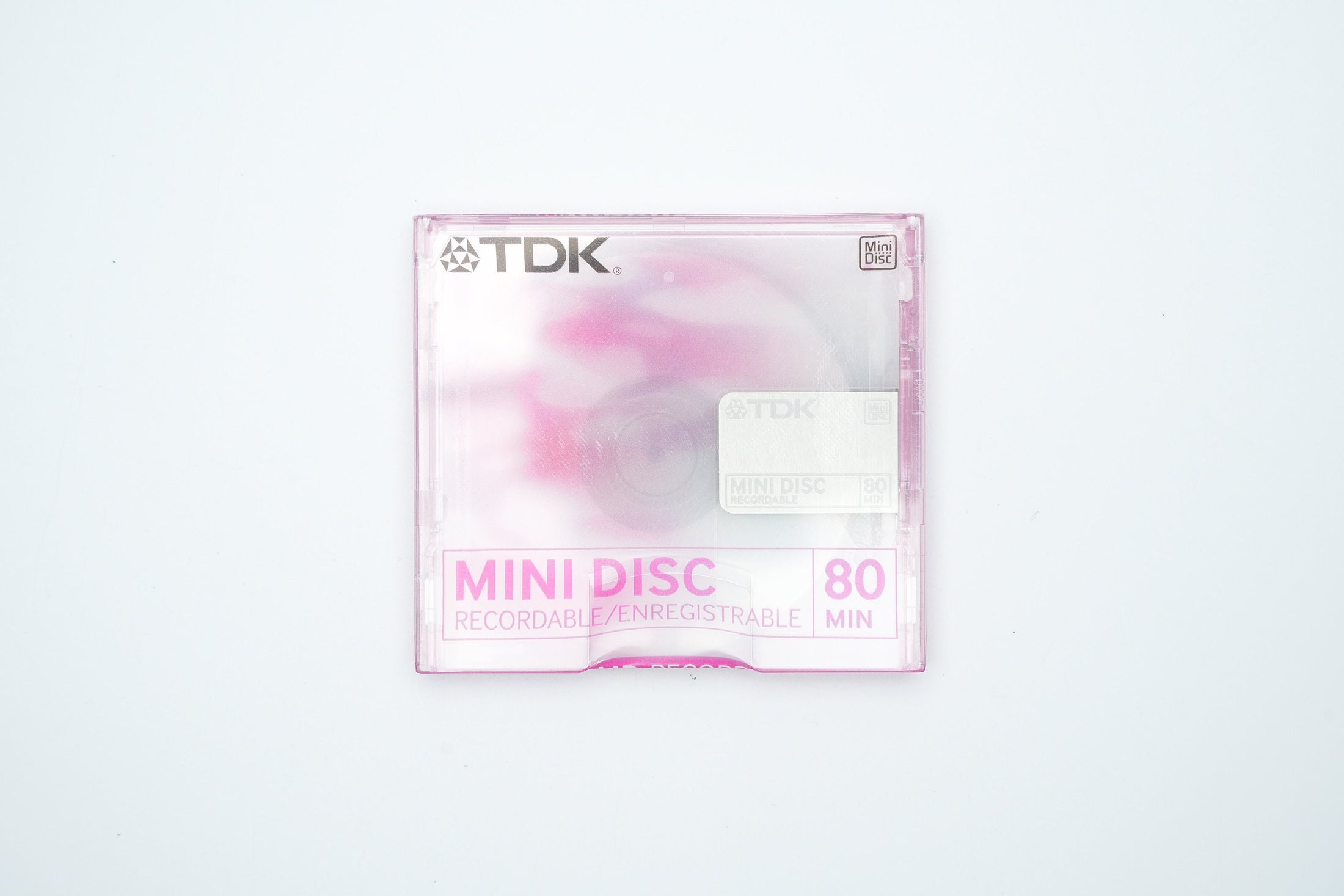 TDK MiniDisc 80 minutes Pink – Recordable MD New in Packaging – Rare Vintage