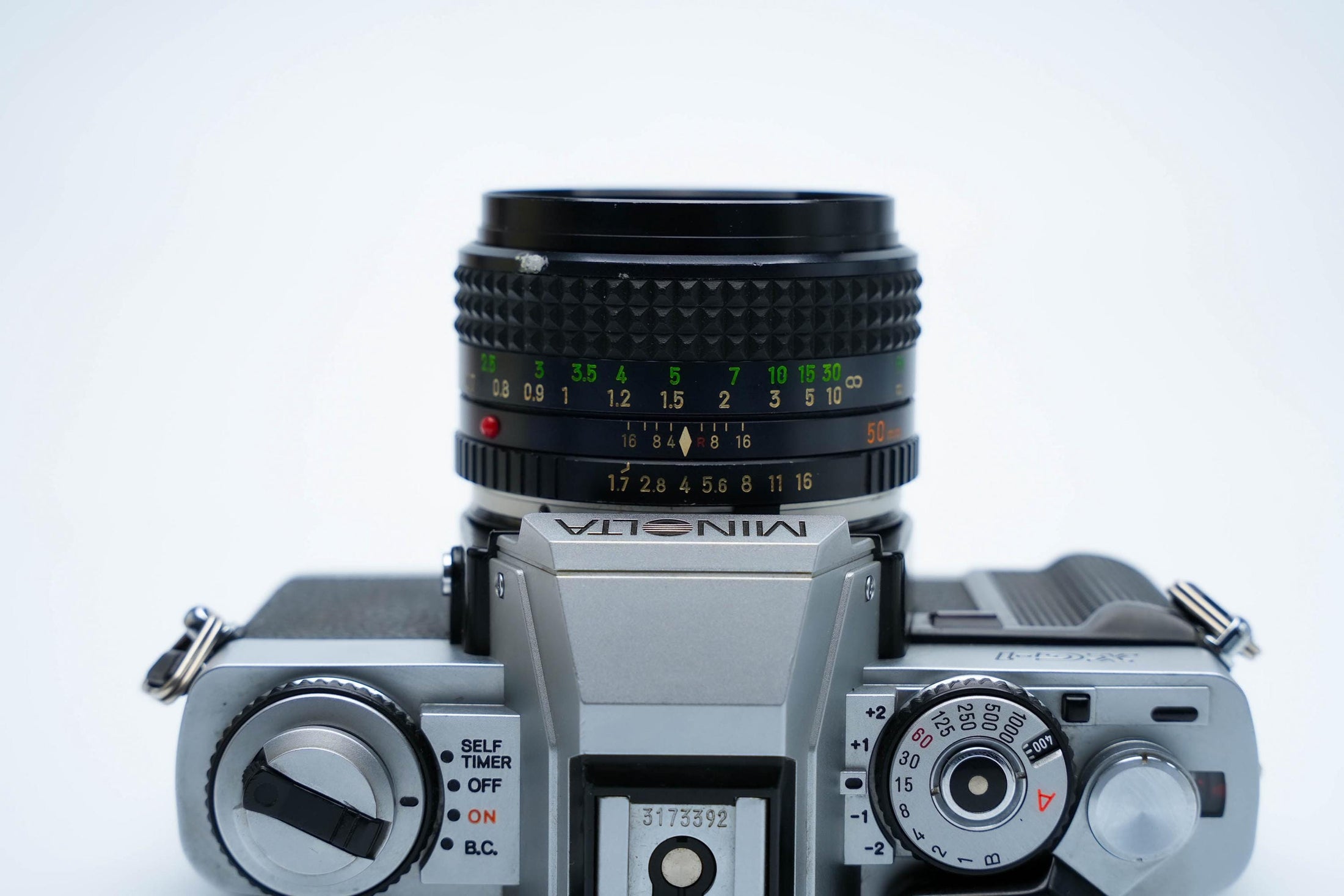 Minolta XG-1 + MC Rokkor-PF 50mm f/1.7 + free Kodak Gold 35mm film