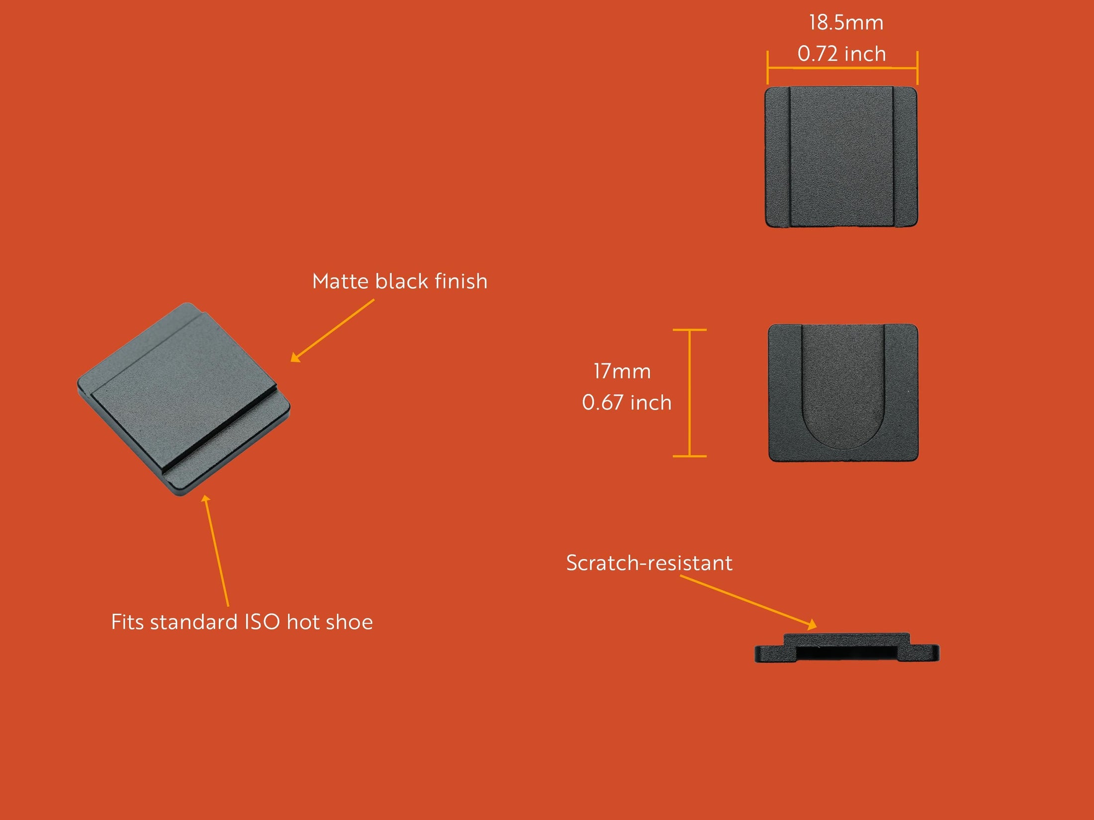 Hotshoe cover kerstboom – zwart aluminium – voor Fujifilm X100VI & analoge camera’s by Unseend