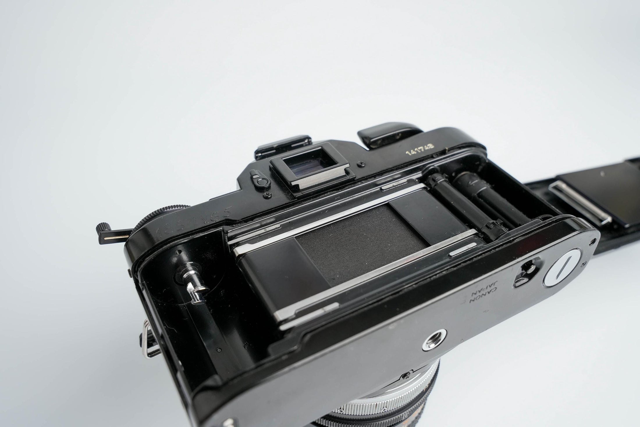 Canon A-1 Black – Vintage 35mm SLR with Canon FD 50mm f/1.8 Lens – Tested and Working