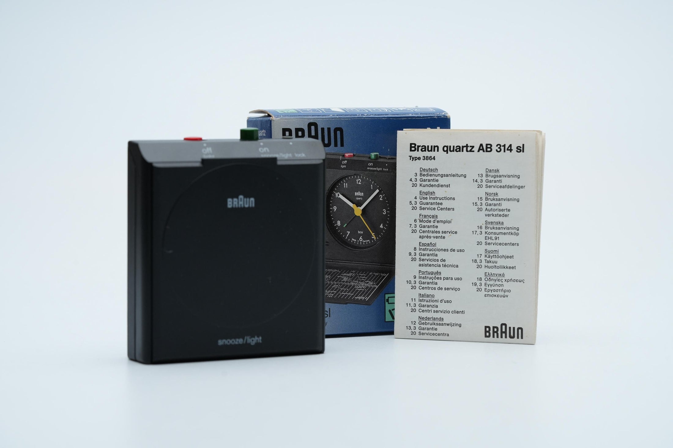 Braun AB 314 SL Quartz Reisklok – Exclusieve ABN Amro Uitgave, Made in Germany