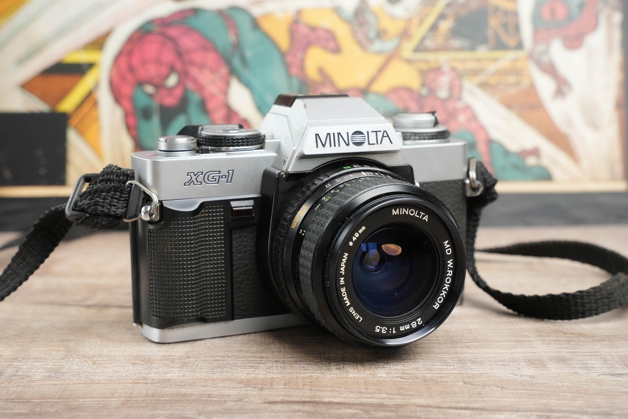 Minolta XG-1 + MD 28mm f3.5 lens - vintage SLR camera