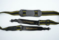 Load image into Gallery viewer, Olympus vintage strap in yellow and black (camera strap)
